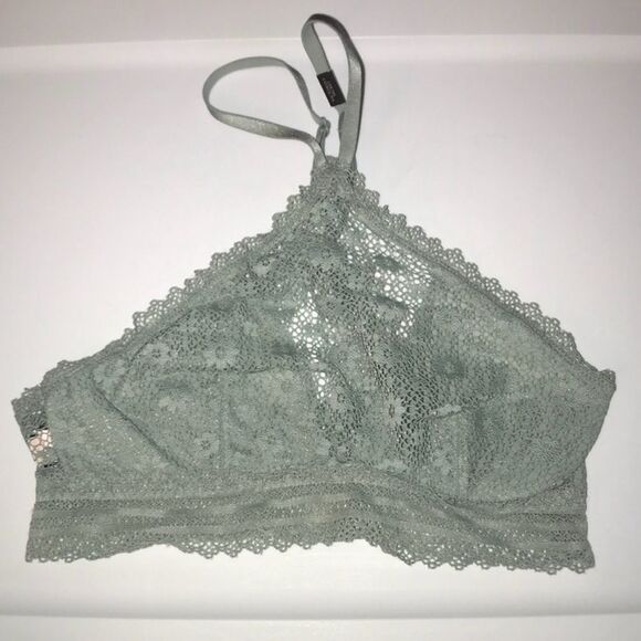Victoria’s Secret Hight Neck Halter Bralette Bra Lace size XSmall.NWT - Picture 4 of 8